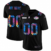 Customized Men's Nike Jets Any Name & Number Black Vapor Untouchable Fashion Limited Jersey